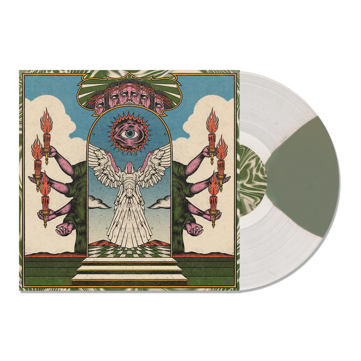 Trash Boat 'Heaven Can Wait' Moon Phase (Cream W/ Green) Vinyl LP