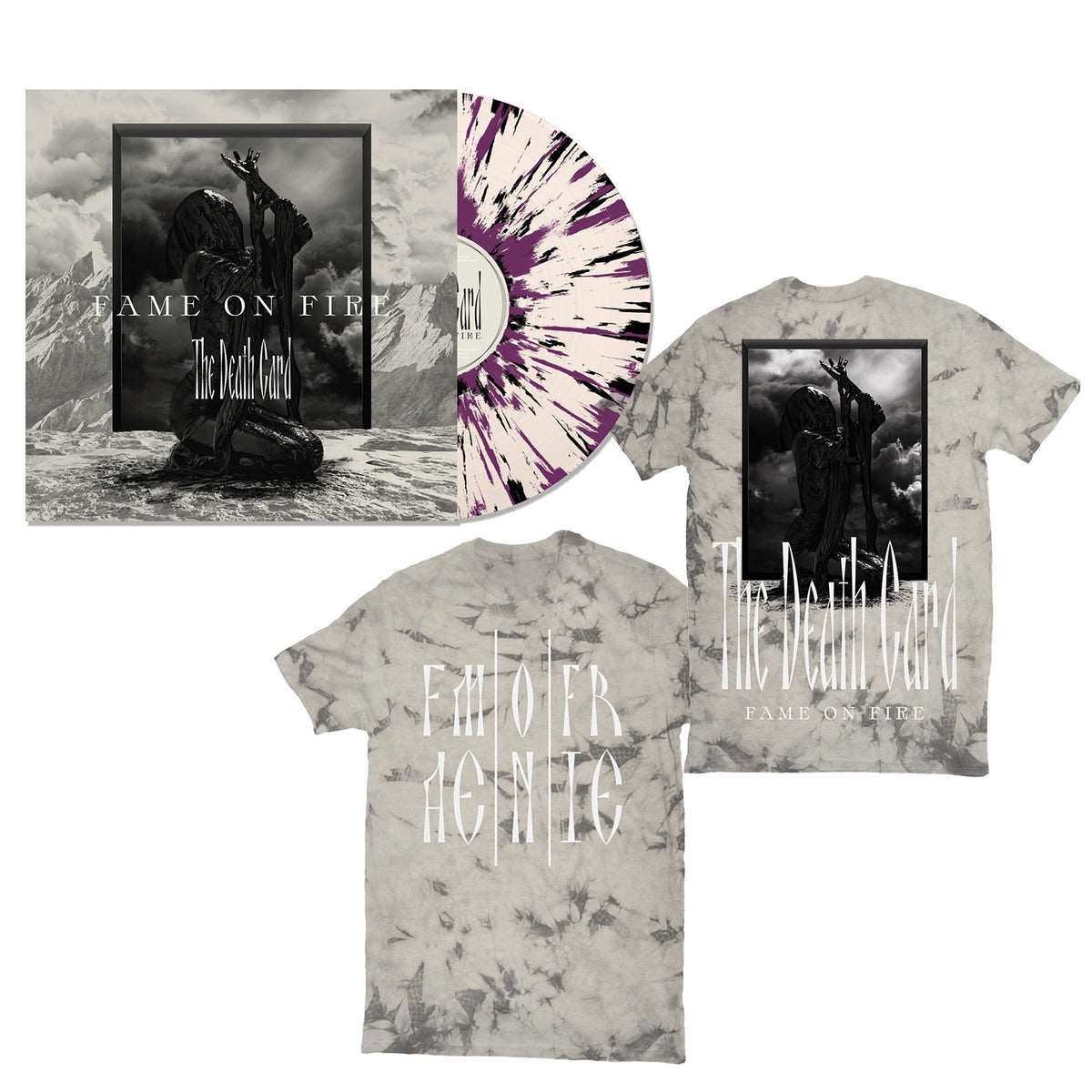 Fame On Fire 'The Death Card' Vinyl/Album Art Tee Bundle – Hopeless Records