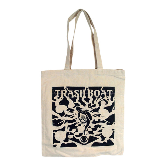 Trash Boat - Psychedelic - Undyed Natural - Tote Bag