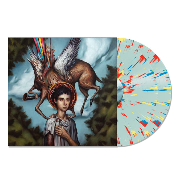Circa Survive 'Blue Sky Noise' Remastered  Clear Blue W/ Blue,Yellow & Red Splatter