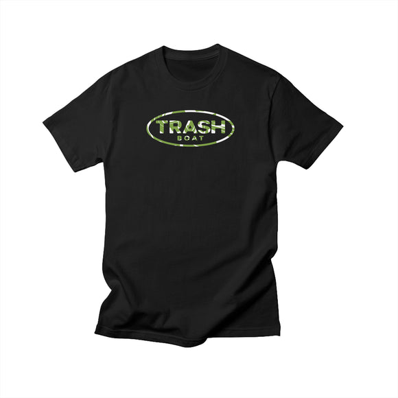 Trash Boat 'Patterned Logo' Black T-Shirt