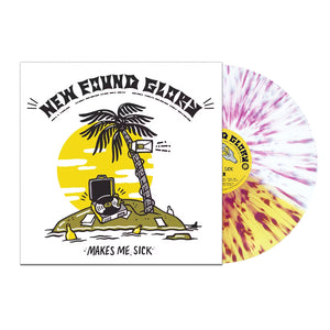 New Found Glory 'Makes Me Sick' White & Yellow W/ Purple Splatter LP