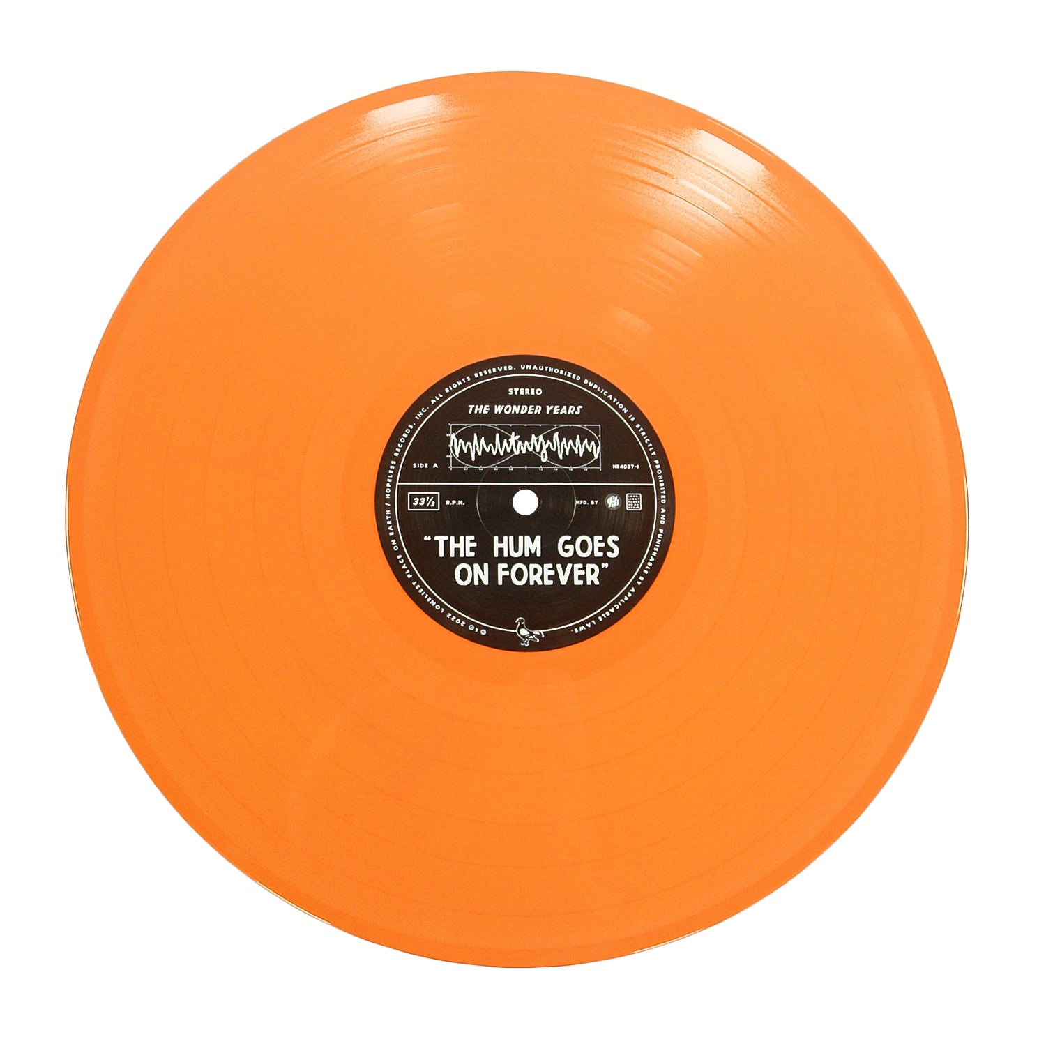 The Wonder Years 'The Hum Goes On Forever' Orange Vinyl LP