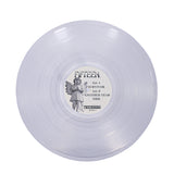 A translucent Hush Clear vinyl from Fifteen with a central angel-illustrated label reading FIFTEEN and track names: SURVIVOR, ANOTHER YEAR, and MRR.