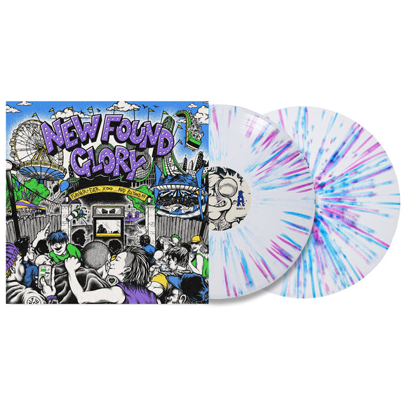 new found glory Forever And Ever X Infinity And Beyond!!! White W/ Purple & Blue Splatter 2x LP