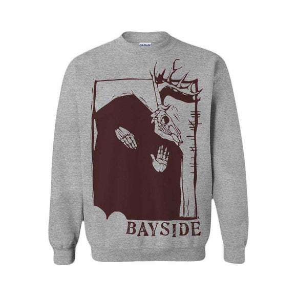 Bayside Horned Devil Heather Grey Crewneck Sweatshirt
