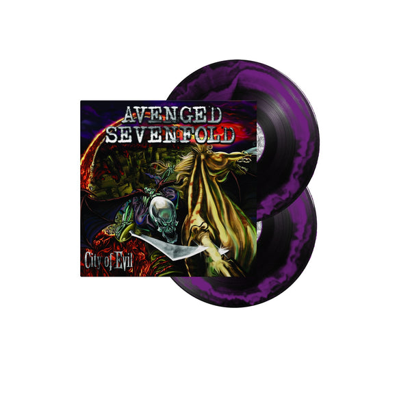 Avenged Sevenfold 'City Of Evil' Black W/ Purple Smash