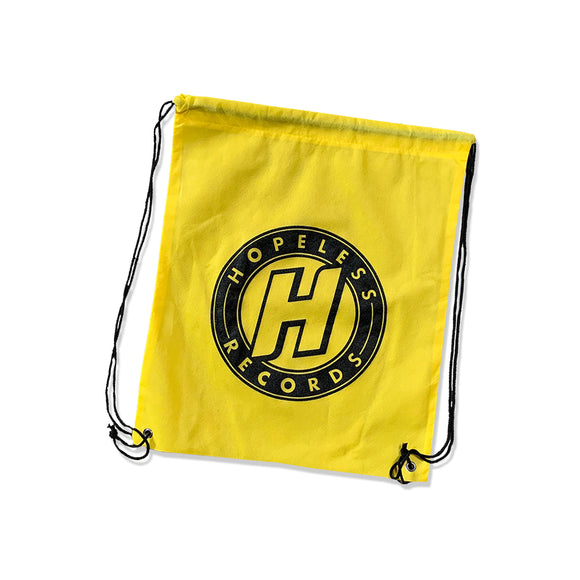 Hopeless Logo Yellow Drawstring Bag