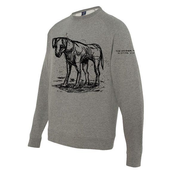The Wonder Years Dog Pullover Crewneck With Embroidered Sleeve